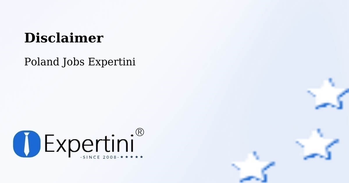 Disclaimer – Brzeg - Poland Jobs Expertini